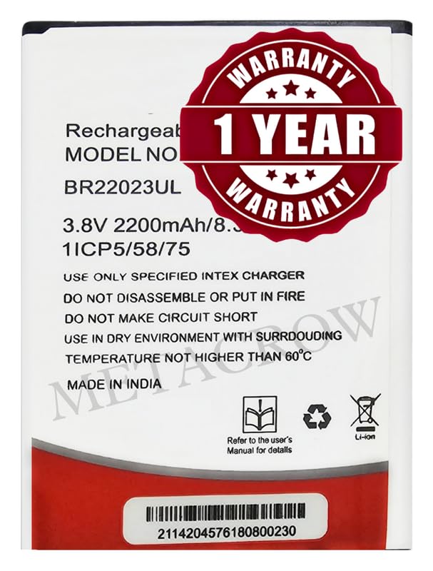 Image of Original BR22023UL Battery Compatible for Intex Aqua Lions T1 Lite - (2200mAh) - 1 Year Warranty JK1