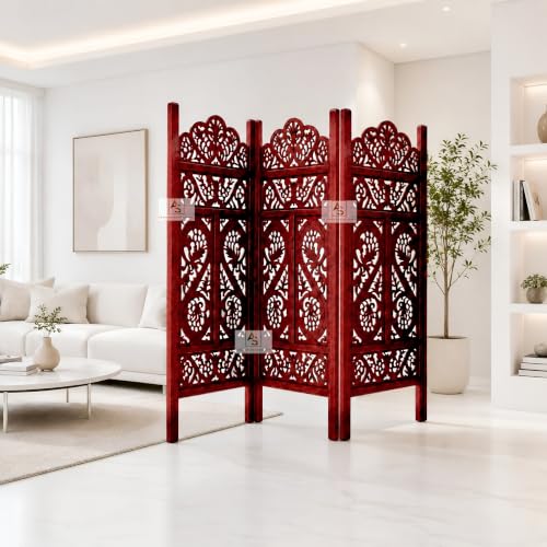 Image of Partition for Living Room,Divider,Partition Wall Divider Screen Separator, Wall Panel Divider for Hall | Bedroom |Office | Puja Room | Restaurant S Design (4 Feet 3 Panel)