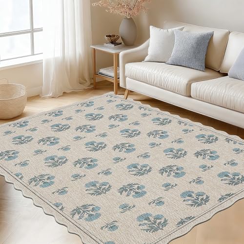 Tapete ORTIGIA Easy Jute 5x3 ft Vintage Azul miniatura 3