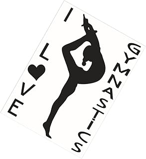 Garneck 1 Conjunto De Adesivos De Parede Adesivos De Parede Removíveis Decalques De Janela De Carro Adesivos De Menina Adesivos De Esportes Decalques De Parede De Esportes Prática De Ioga