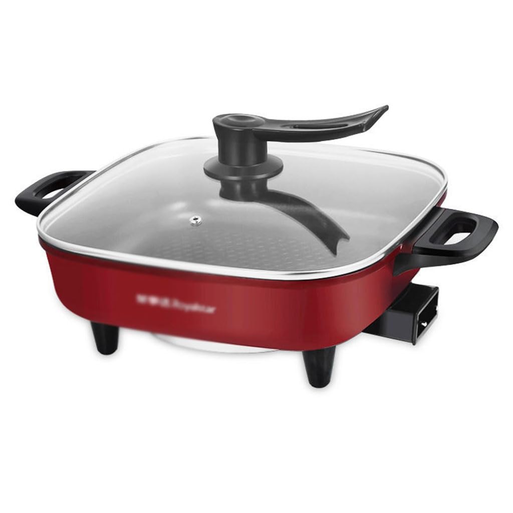 HBJWOV Electric Cooking Pot Multifunctional Electric Hot Pot Intelligent Electric Heating Pot Electric Wok(E)