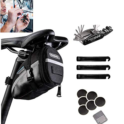 Buy Bike Repair Tool Kits Saddle Bag, Patches, Bike Bag Under Seat with