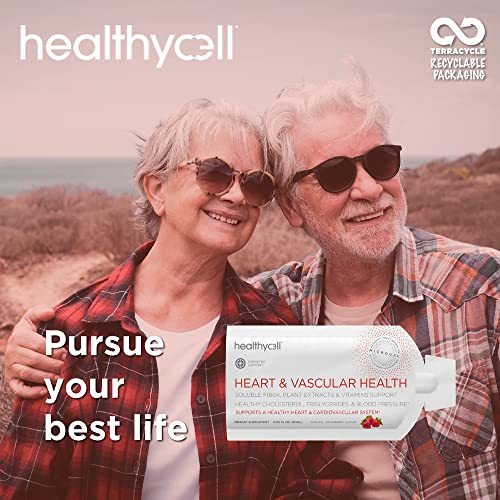 Healthycell Heart & Vascular Health, Coq10, Omega-3, Resveratrol, Vitamin K2, Beet Root, Grape Seed, Microgel (30 Gel Packs) #TOP5