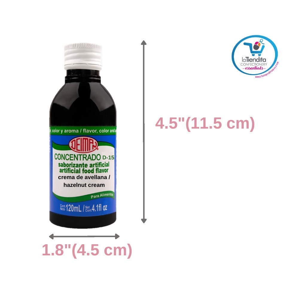 Deiman Artificial Food Flavoring Hazelnut Cream Concentrate D-15 4 fl oz — view 4