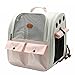Zhihuzhe Mochila Transportín Perro,Mochila Transportín Gato Bien Ventilado,tragaluz de Malla Transpirable,Cortinas en Ambos Lados,Bolsa de Transporte para para Gatos y Perros Pequeños