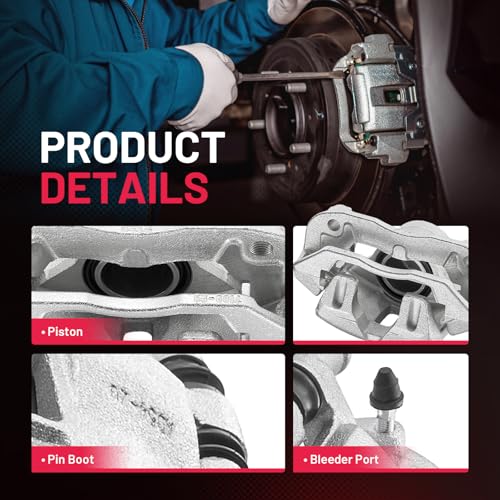 Image of BDFHYK 19-B1101 19-B1100 Front Disc Brake Caliper Assembly Compatible with Mazda B2000 1986-1987 2.0L L4 /B2200 1987-1993 2.2L L4 /B2600 1987-1993 2.6L L4, GAS 2pcs