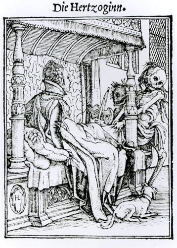 Hans Holbein La Mort et la Dame poster grand format 60x90cm tableau mural