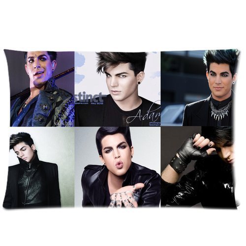 Custom Adam Lambert Pillowcase 20"x30" one side Pillow Protector Cover