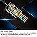 PETECHTOOL RJ45 Cat6 Cat5 Connectors Ends Gold Plated 8P8C Ethernet Pass Through Plug (100Pack)