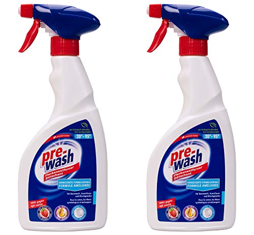 Pre-wash 2x500ml Fleckenentferner Fleckenspray zur Fleckenbehandlung Cover