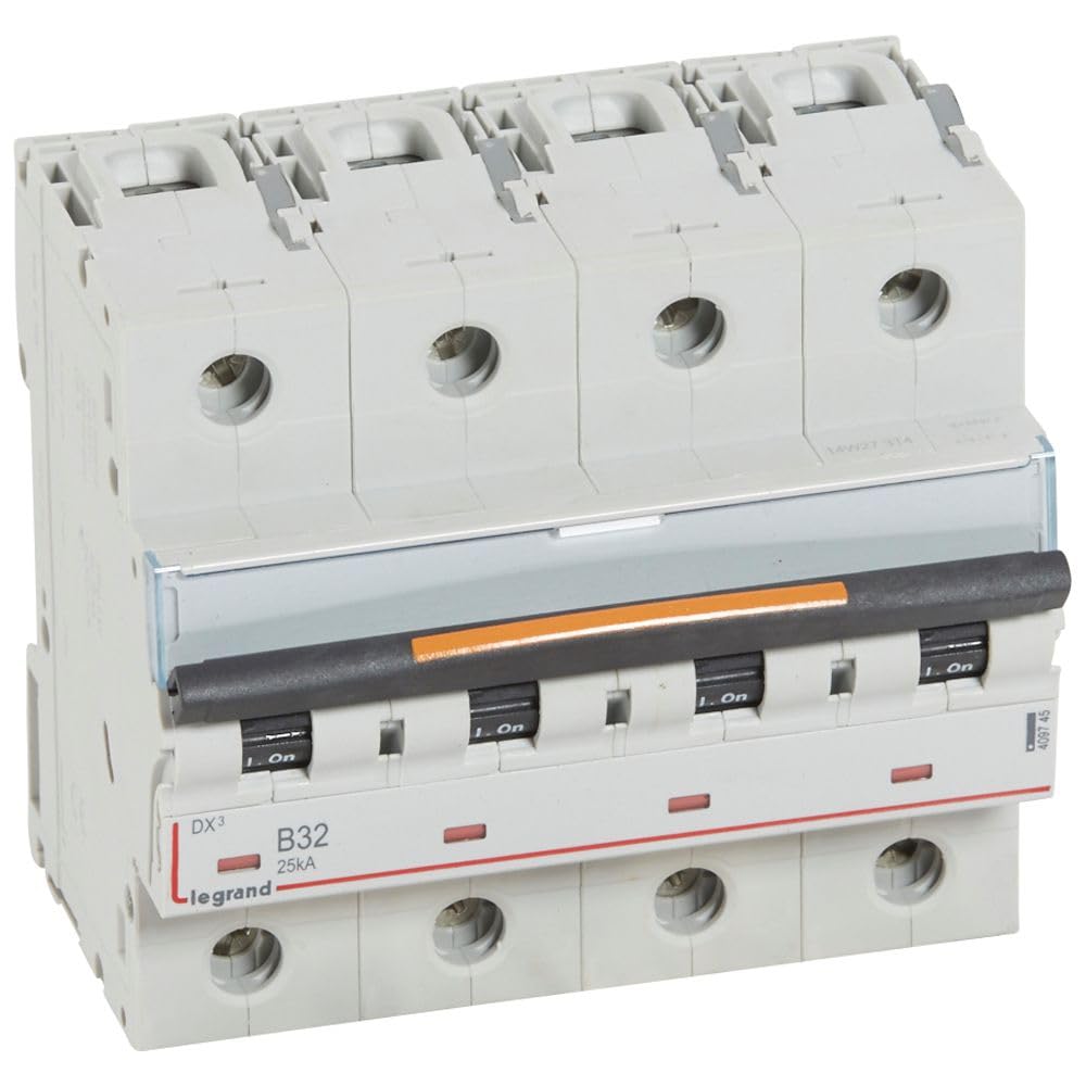 Disjoncteur DX³ 25kA - 4P 400V~ - 32A - courbe B - 6 modules