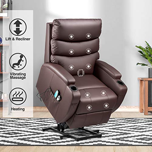 Kealive Lift Chair for Elderly Power Lift Recliner Chair with Massage and Heat