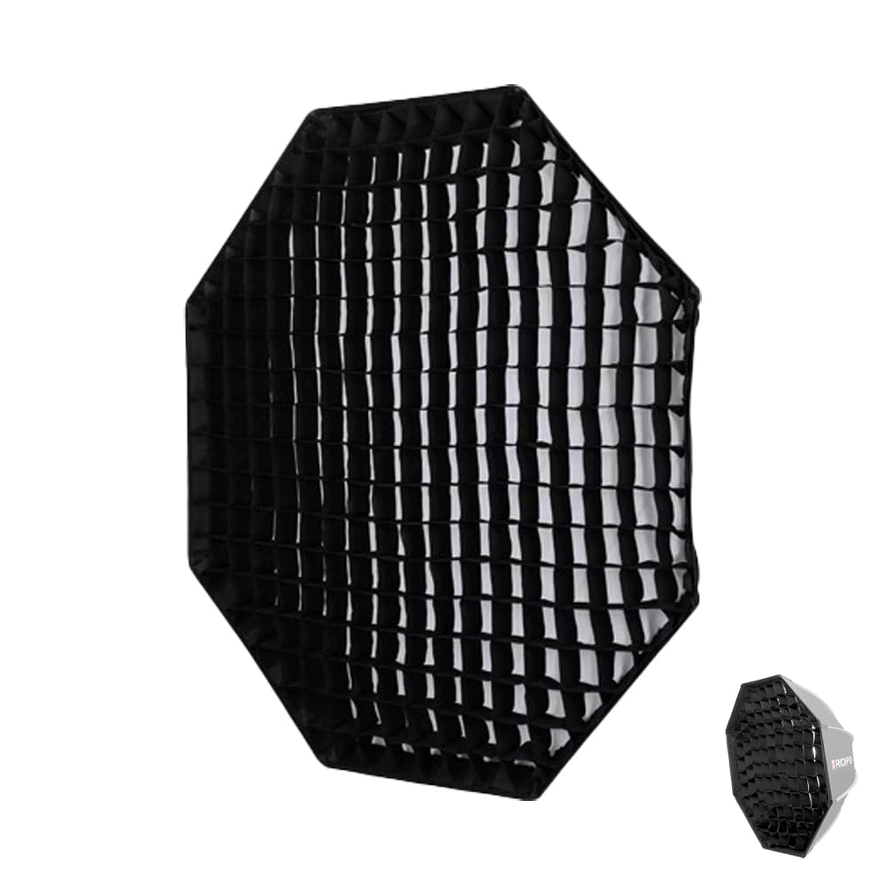 INVINEEX Honeycomb Grid for 55cm/22 Octagonal Softbox - Portable Light Control Grid Compatible(Black, Grid Only)