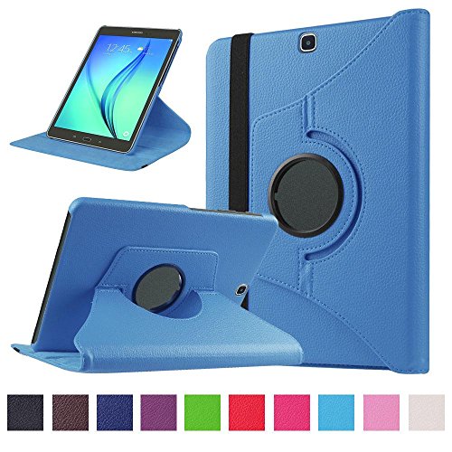 DETUOSI 360°Rotation Case for Samsung Galaxy Tab S2 9.7 inch Flip Case for Cover Protection with Stand Function for Samsung T815 Case