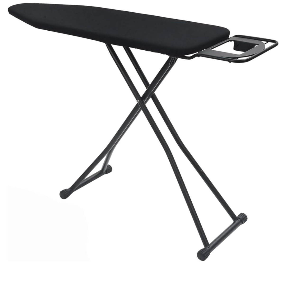 NovatoStar Iron Board 120cm x 37.5cm Folding Ironing Board with Jumbo Iron Rest, Foldable & Collapsible Ironing Table (Black)