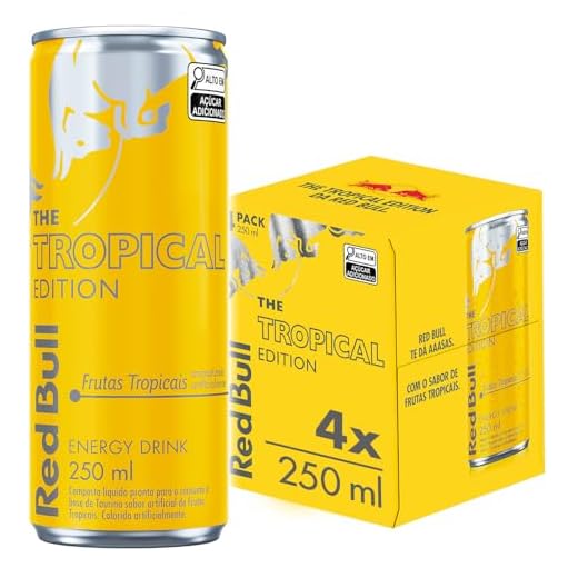Energético Red Bull Energy Drink, Tropical edition, 250ml (4 latas)