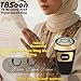TBSoon Color Screen Tasbih Smart Ring,Tasbeeh Counters,Prayer Smart Ring,Replaceable Pictures,Electronic Rosary,Forgiveness ring,Large Battery,Large Screen Display,Eid al-Fitr Eid al-Adha Ramadan Gift