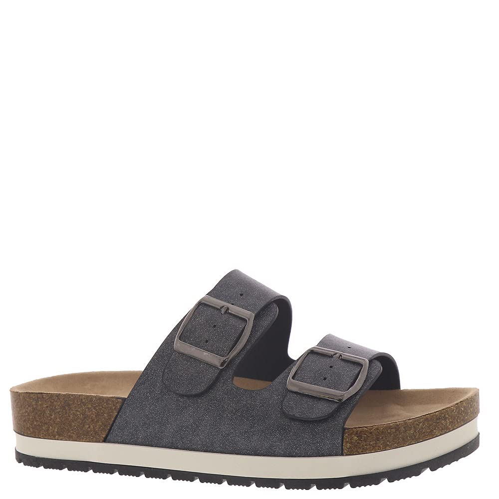 Womens Corkys Beach Babe Charcoal Slide Grey