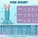 Zoom IMG-2 bsbuy sirena principessa vestito ragazze Zoom IMG-2 bsbuy sirena principessa vestito ragazze