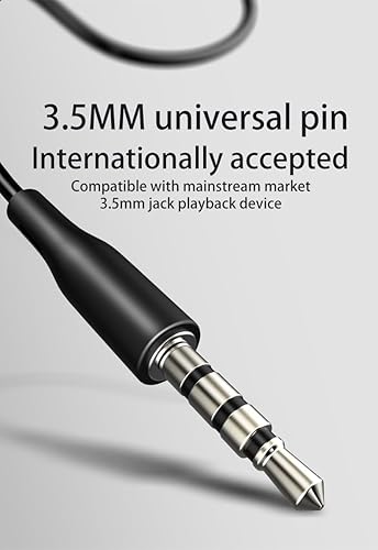 Miniatura 3 de geeboy Paquete de 5 auriculares auriculares al por mayor micrófono intrauditivo 0.138 in Auriculares electrónicos con cable