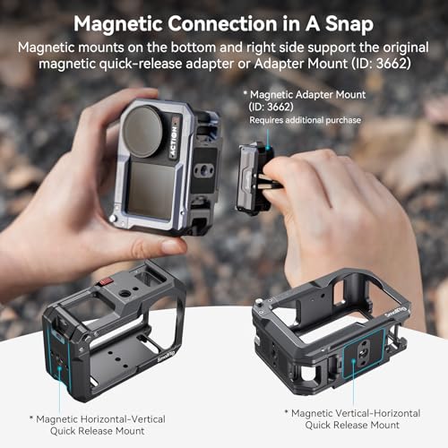 SMALLRIG Cage für Osmo Action 5 Pro/Action 4 / Action 3 Kamerakäfig – Ansicht 5