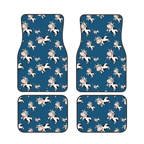 Alfombrillas para coche de vacas accesorios interiores antideslizantes de neopreno