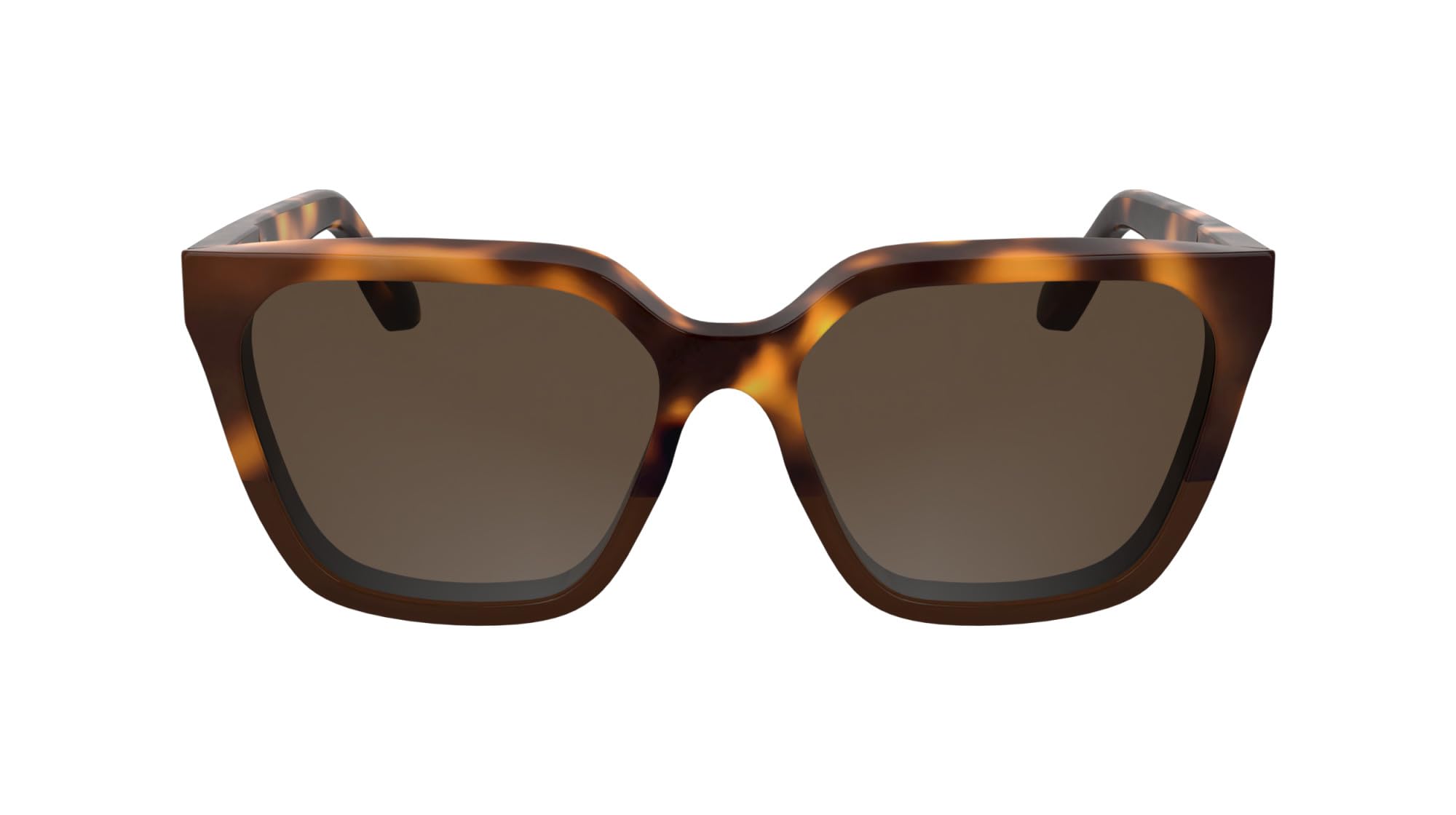 Calvin Klein Women's Sunglasses CK25500S - Havana/Brown with Solid Wine Lens