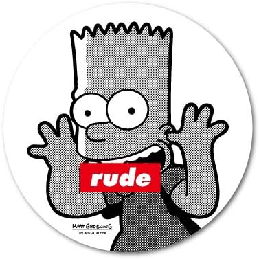 Amazon Co Jp ザ シンプソンズ ステッカー バート Rude Lcs794 The Simpsons グッズ ホビー 通販