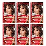 Revlon ColorSilk Hair Color [43] Medium Golden Brown 1 ea (Pack of 6)