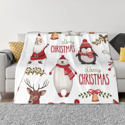 Couverture légère Père Noël le cadeau idéal pour lit et chaise de salon