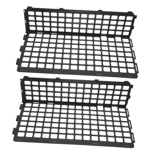 IWOWHERO Fruit Vegetable Guardrail 2pcs Wire Display Guard Supermarket Wire Fence Display Shelf Separator Plastic Food Guardrail