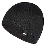 Bodvera Mens Winter Beanie Hat Warm Knit Cuffed Plain Toboggan Ski Skull Cap (3 Patterns)