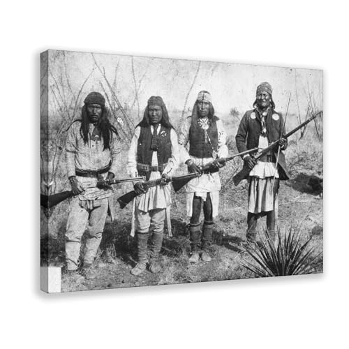 Impression sur toile Geronimo toile murale suspendre 50x75 cm