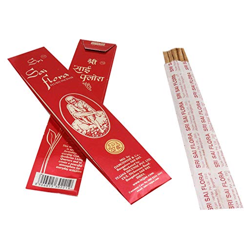 Sai Flora Incense Sticks for Everyday Use - Natural Incense Sticks (4 x 10 x 2 inch, Red) (8)