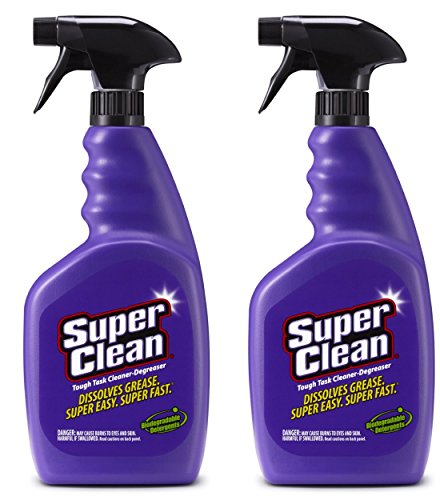 SUPERCLEAN Cleaner/Degreaser: Water-Based Trigger 32oz Spray Bottle 2 Pack