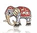 Produktbild MAYIYAHO Vintage Emaille Schwarzer Elefant Broschen Männer Frauen Strass Mammut Tier Brosche Anzüge Kragen Schal Schnalle Schmuck