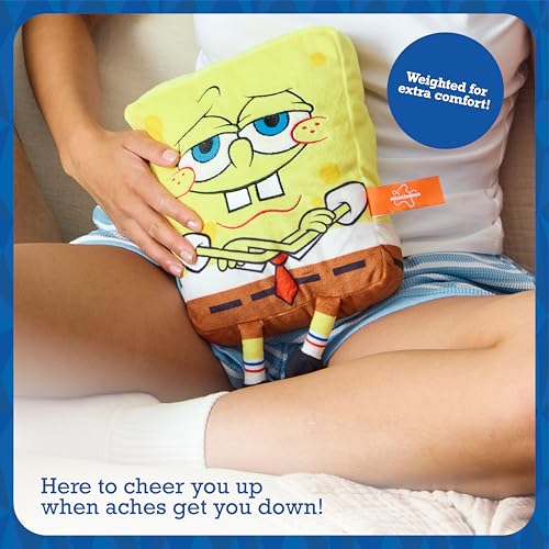 Image of Happy Helpers SpongeBob By Relatable, The Cozy Comfort That's Anything But Boring, Get Relief With This Plush Heating Pad For Period Cramps and Body Pain, Includes 1 Microwavable SpongeBob Heating Pad