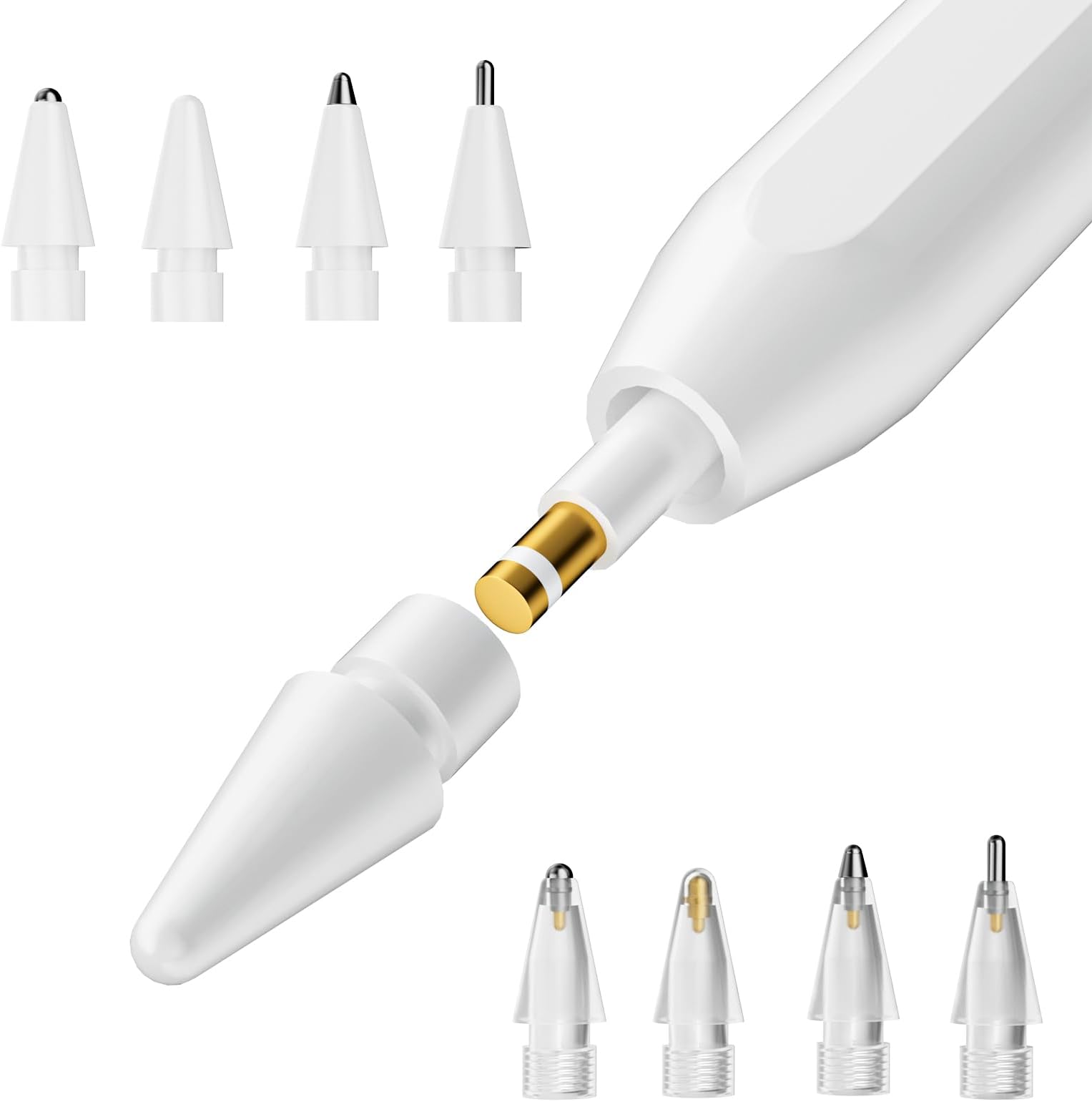 nimin Pencil Spitze für Apple Pencil Ersatzspitzen für Apple Pencil 2. Gen & 1. Gen, präzise