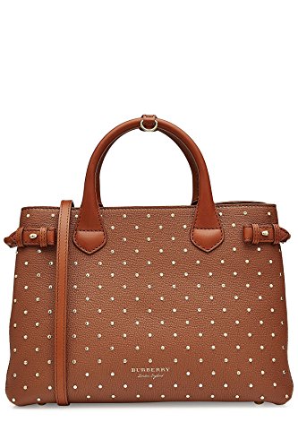 Preisvergleich Produktbild BURBERRY The Medium Banner aus Leder und House Check-Gewebe