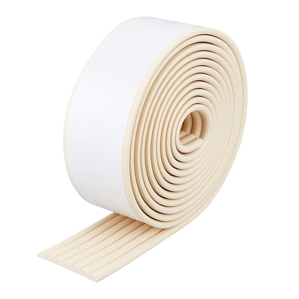 Almohadillas adhesivas antideslizantes de 5 m, 80 mm de ancho, 8 mm de grosor, y almohadillas de mesa para el hogar, a prueba de niños, evita resbalones y caídas
