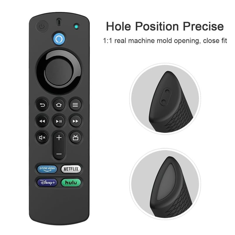 Image of Silicone Cover Compatible for Amazon Fire Tv Alexa Voice 3rd Gen Remote Cover with Lanyard [Remote NOT Included]