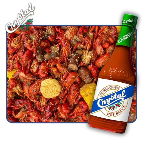 Crystal Hot Sauce 12oz (Pack of 2) - Louisiana\'s Pure Hot Sauce, Original Flavor - Low Fat - Low Sodium - Perfect for Spicing Up Sandwiches, Soups, Stews, Fries and More