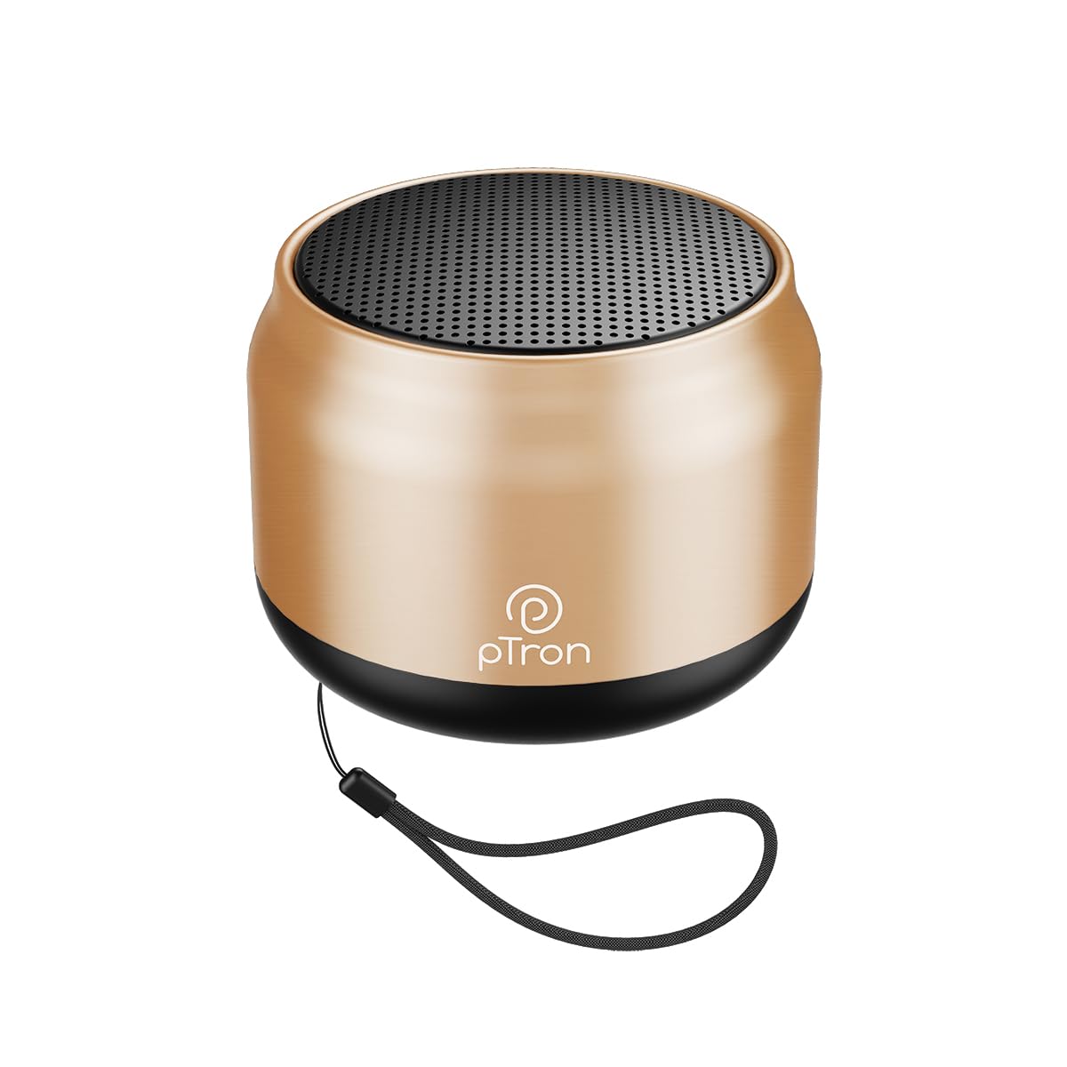 pTron Newly Launched Fusion Hook v2 6W Bluetooth Speaker with 8 Hrs Playtime, 2.04" Neo Driver for Pristine Sound, Mini Size Portable Speaker, BTv5.1 Connectivity, TWS Feature & Type C Charging (Gold)-image-26