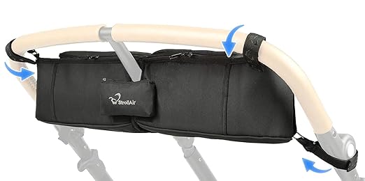 Universal Twin/Double Stroller Organizer/Parent Console, Black