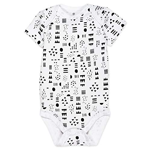 Image of HonestBaby unisex-baby Organic Cotton Short Sleeve Bodysuits Multipack