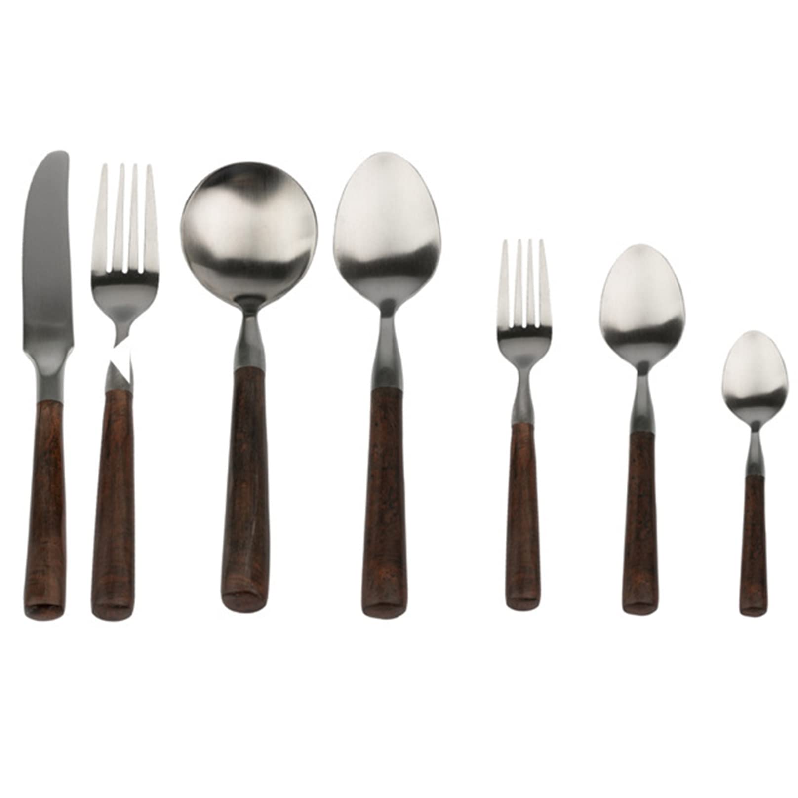 Lot de 24 couverts de table en inox noir Björn - Mr Scandinave
