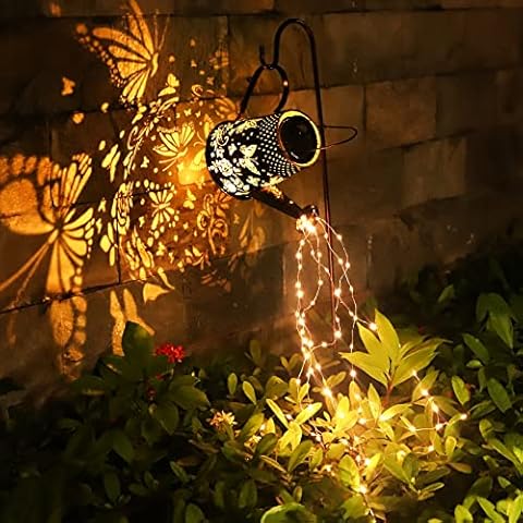 ANGROC Solar Watering Can Light, 90 LED Outdoor String Lights, Waterproof Hanging Decorative Garden Lantern, Yard Art Decorations Lighting, Outside Decor Landscape Path Lamp, for Patio Pathway Cover