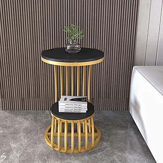 CUZAYA Modern Coffee & Nesting Small Round Table Small Coffee Table Living Room Sofa Corner & end Table Furniture for Small Space and Living Room Black & Gold (B0BZT6F646) Amazon Price History, Amazon Price Tracker