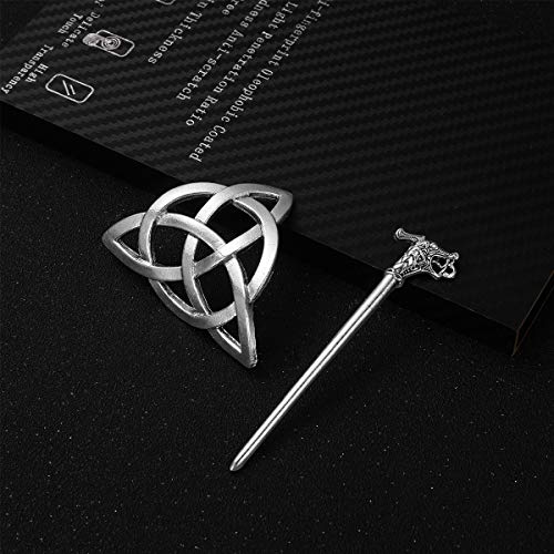 Lurrose Vintage Nós Celtas Coroa Grampos de Cabelo de Liga Acessórios para Mulheres Meninas