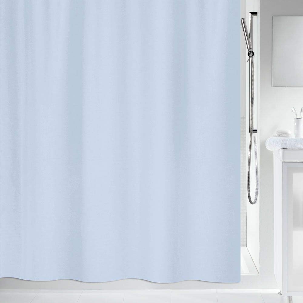 Spirella Kollektion Maya, Duschvorhang Textil 240 x 200, 100% Polyester, Blau